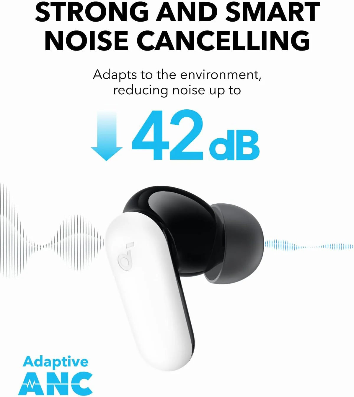 Handsfree Bluetooth Anker SoundCore P30i, TWS, ANC, Weiß A3959321