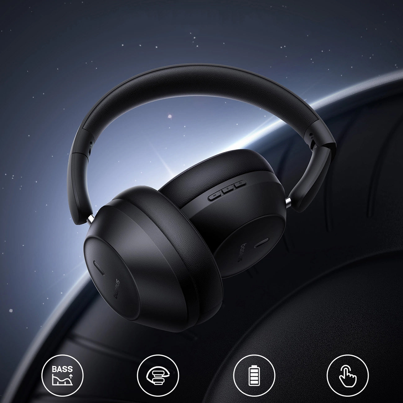 Handsfree Bluetooth Baseus Bass 30 Max, A2DP, Schwarz A00070700121-00