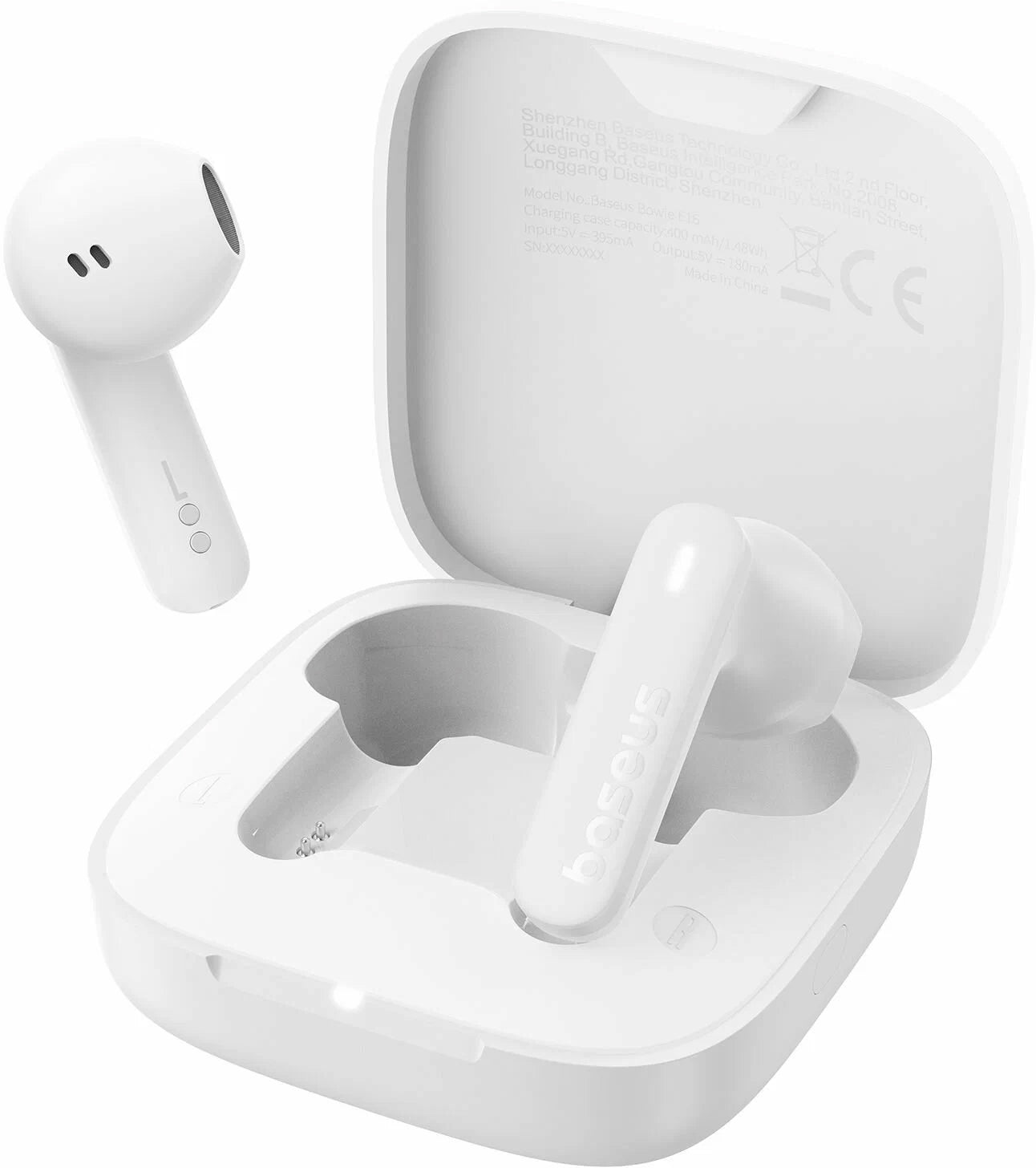 Freisprecheinrichtung Bluetooth Bluetooth Baseus Bowie E16, TWS, Weiß A00061900223-00