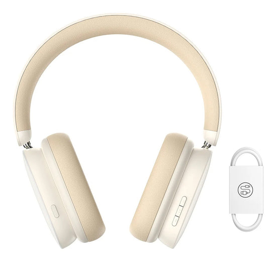 Freisprech-Bluetooth Baseus Bowie H1, A2DP, ANC, Creme NGTW230202