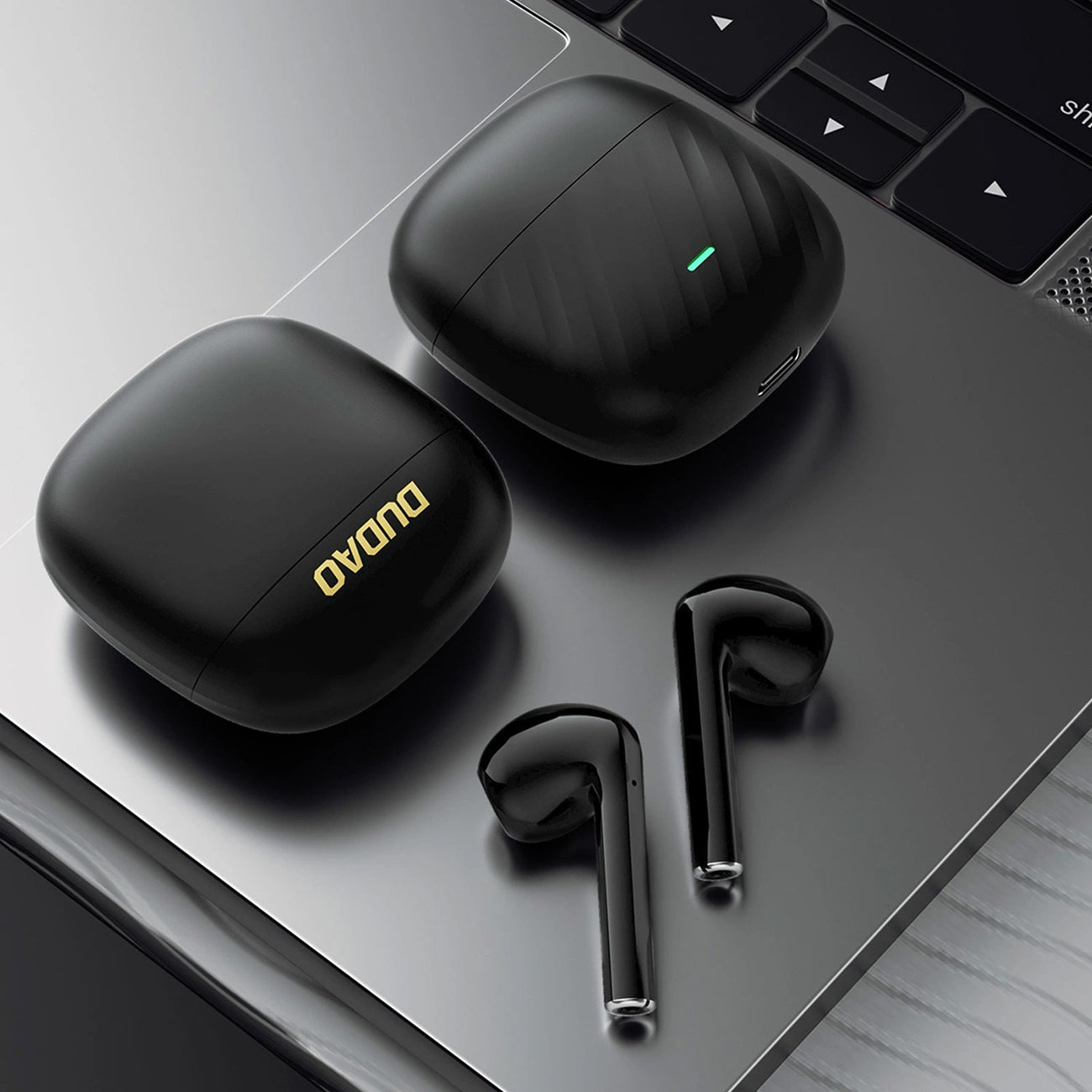 Handsfree Bluetooth Dudao U14+, TWS, Schwarz