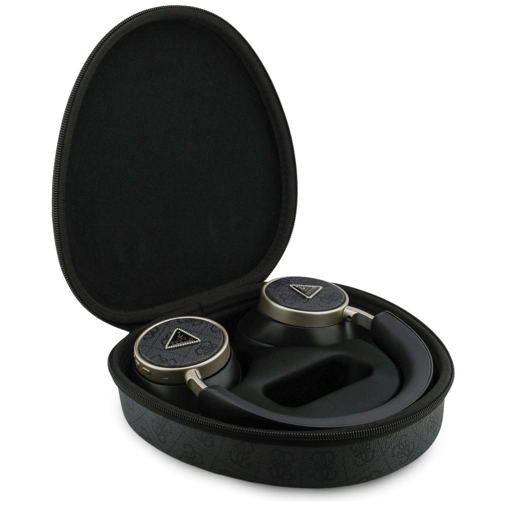 Bluetooth-Freisprecheinrichtung Guess 4G Gold Triangle Logo, A2DP, Schwarz