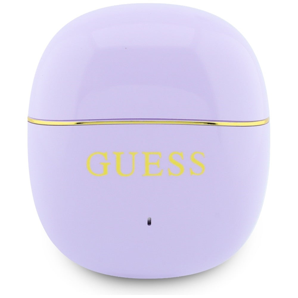Freisprecheinrichtung Bluetooth Guess Glossy Gold Line Classic, TWS, Lila