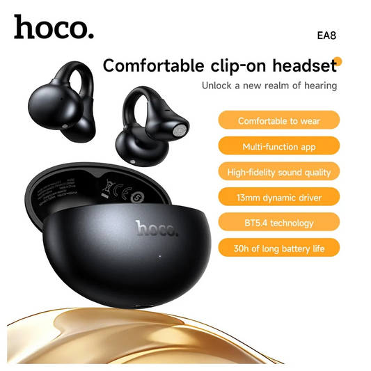 Handsfree Bluetooth HOCO EA8, TWS, Schwarz