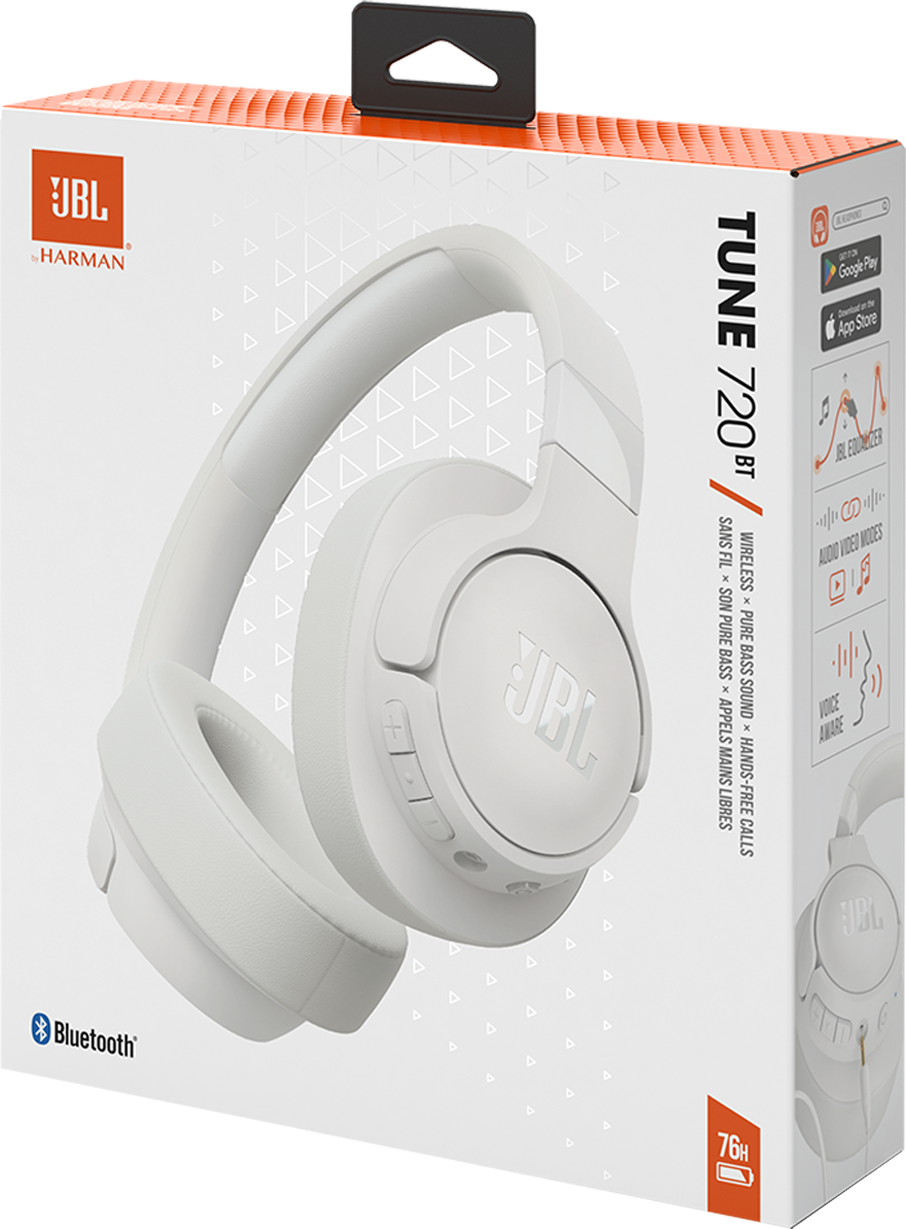 Freisprech-Bluetooth JBL Tune 720BT, MultiPoint, A2DP, Weiß, Wiederaufbereitet JBLT720BTWHT