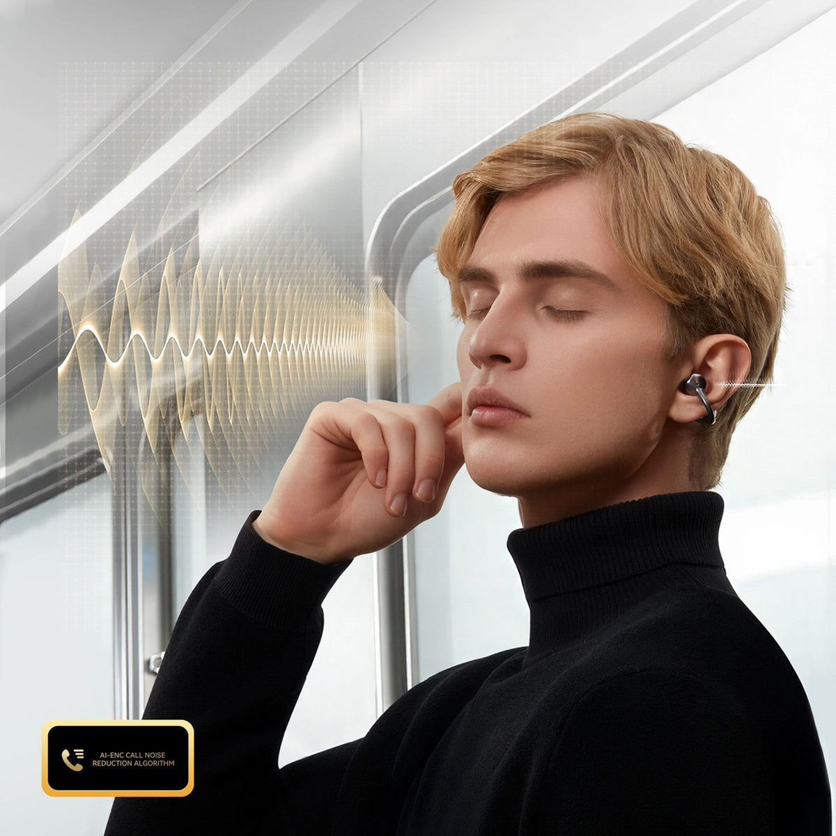 Handsfree Bluetooth Joyroom Openfree JR-OE3, TWS, Silber
