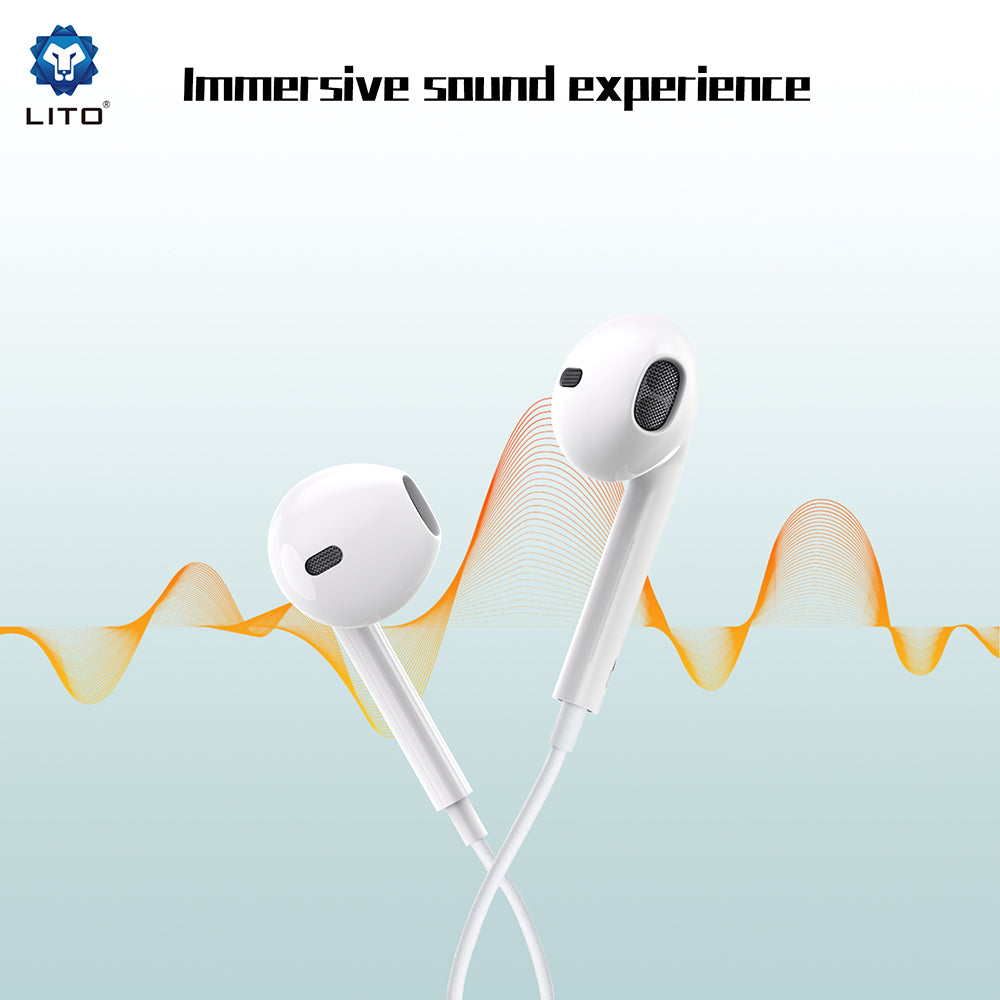 Handsfree USB-C Lito LF01T, Weiß