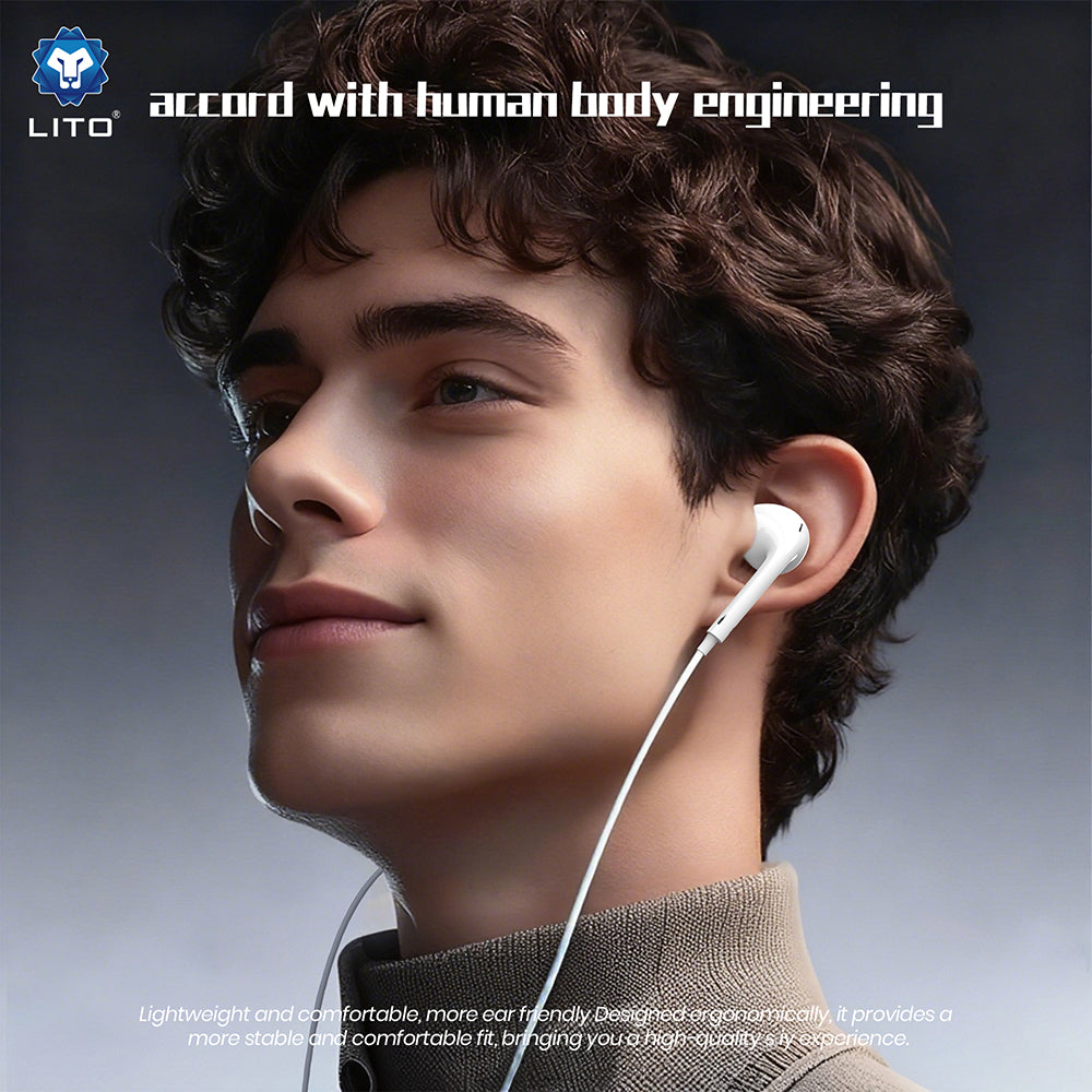 Handsfree USB-C Lito LF01T, Weiß