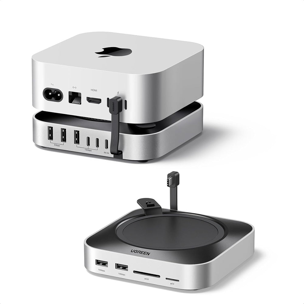 Multifunktionaler UGREEN CM841A Hub (95094) für Apple Mac Mini M4 / Mini M4 Pro, 10in1, Grau