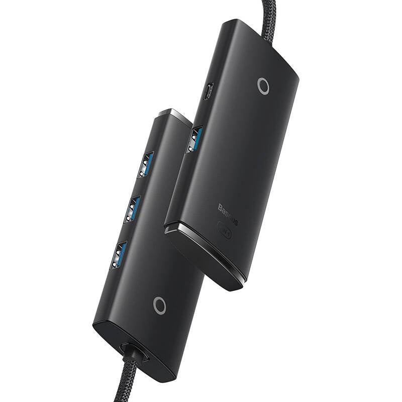 Baseus Lite USB 3.0 Hub | 4x USB-A & 1x USB-C | 0.25m | Schwarz