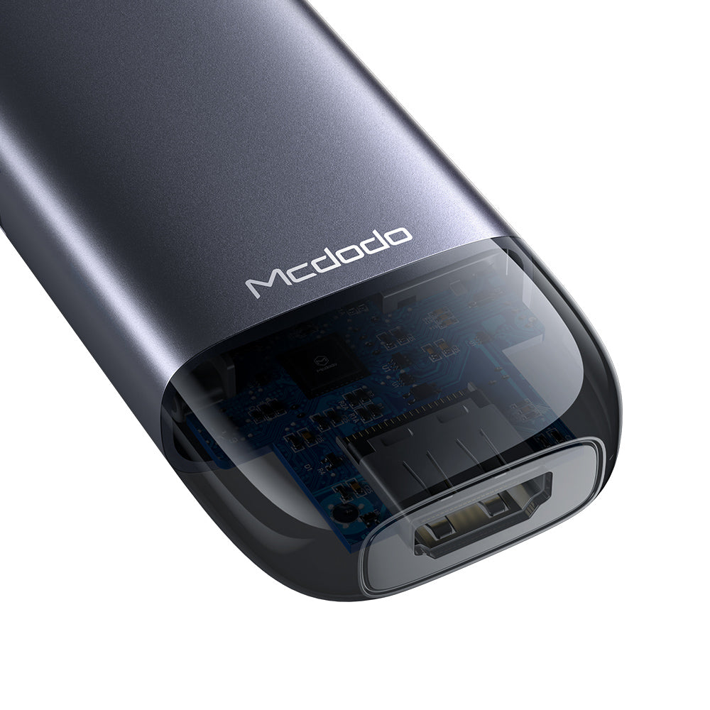 Hub USB-C McDodo HU-7740, 6in1, Grau