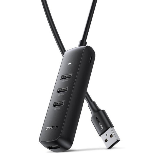 USB-Hub UGREEN CM416, 4 x USB-A 3.0, 0,25m, Schwarz