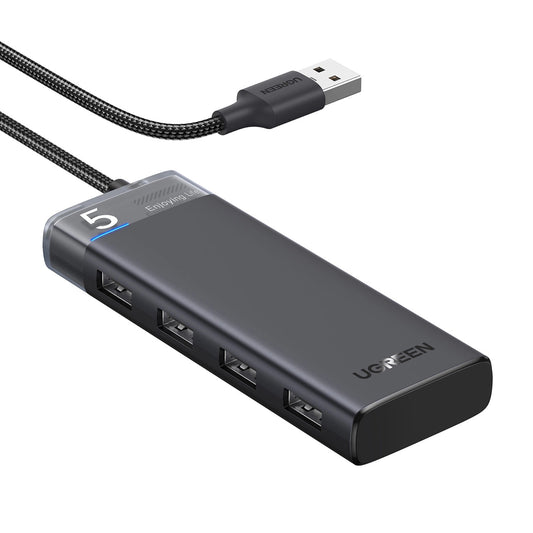UGREEN USB-Hub CM653, 4 x USB-A 3.0, Schwarz