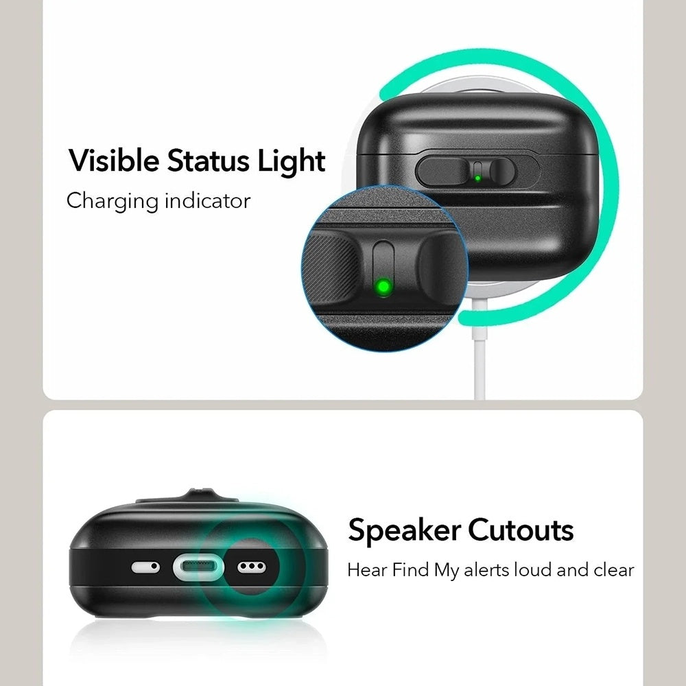 ESR Pulse Magnetic FlickLock Case for Apple AirPods Pro 3, Navy Blue