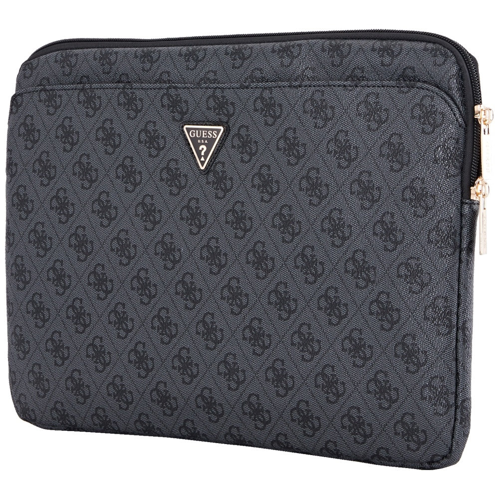 Guess 4G Triangle Logo Hülle für 14-Zoll-Laptop, Schwarz