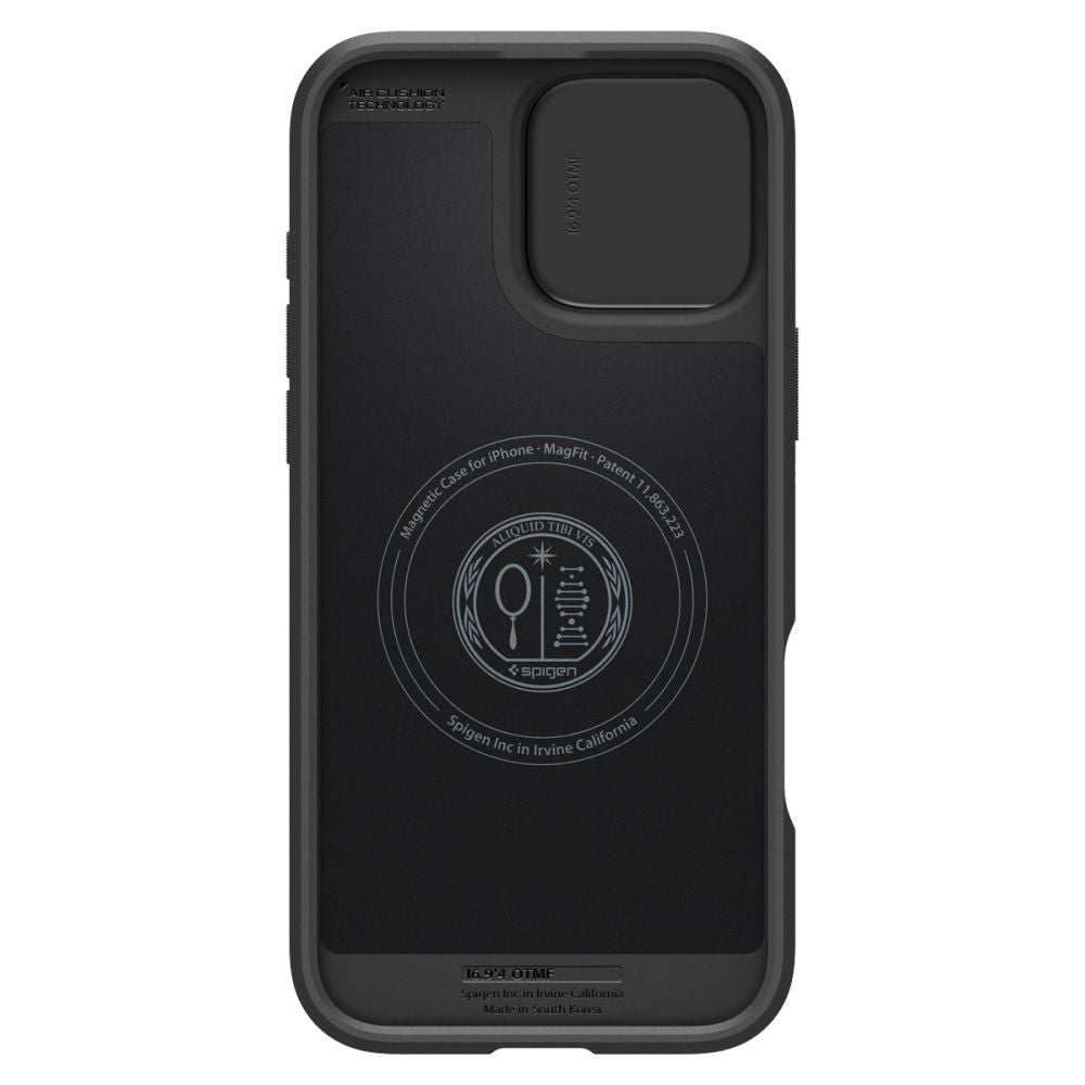 MagSafe case for Apple iPhone 16 Pro, Spigen, OPTIK ARMOR, Black ACS08149