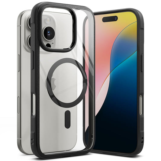 MagSafe Tasche für Apple iPhone 16 Pro Max, Ringke, Fusion Bold, Schwarz