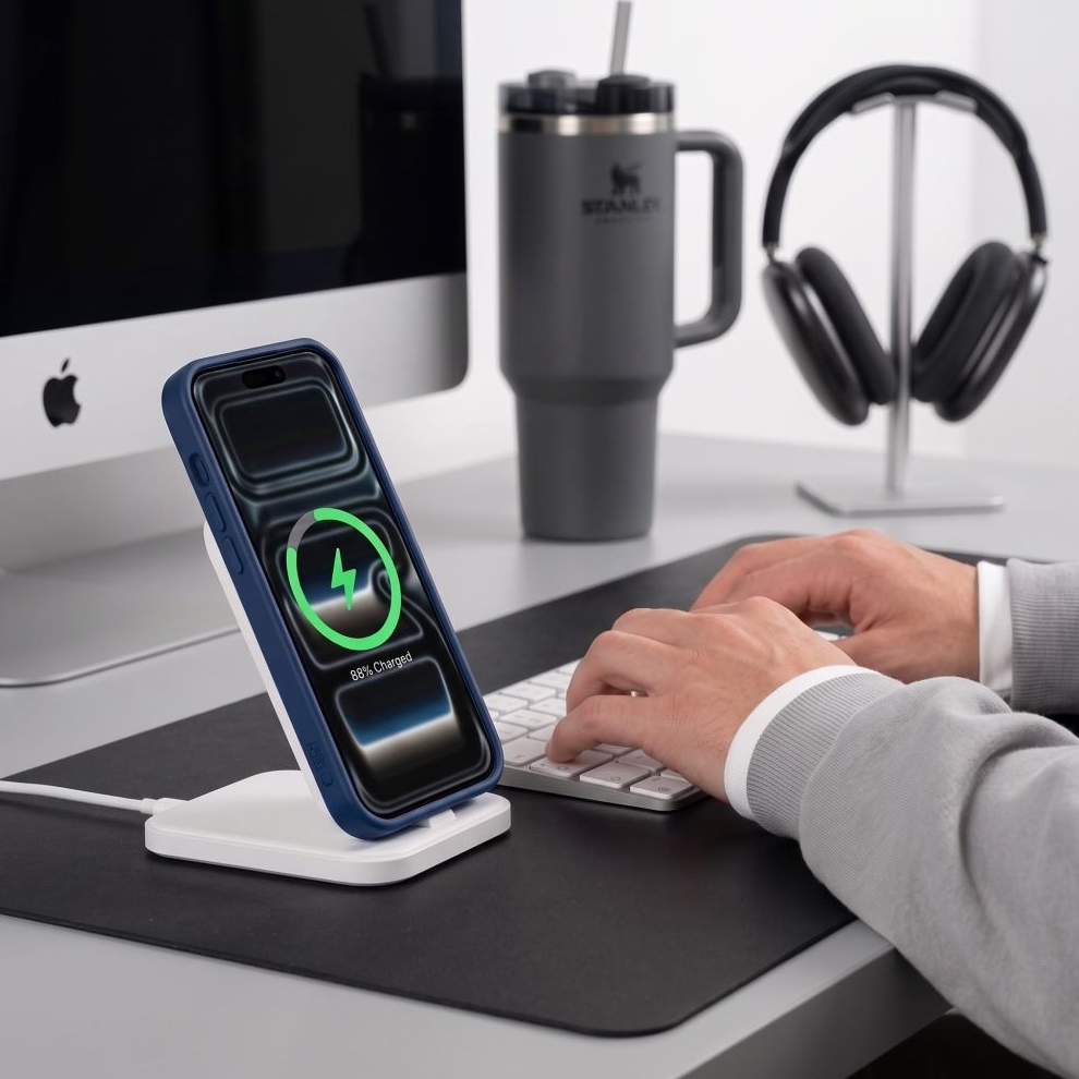 MagSafe-Hülle für Apple iPhone 18 Pro Max / 17 Pro Max, Tech-Protect, BasicMag, Mattes Marineblau