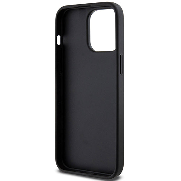 MagSafe Hülle für Apple iPhone 14 Pro Max, Karl Lagerfeld, Saffiano Gripstand Choupette, Schwarz