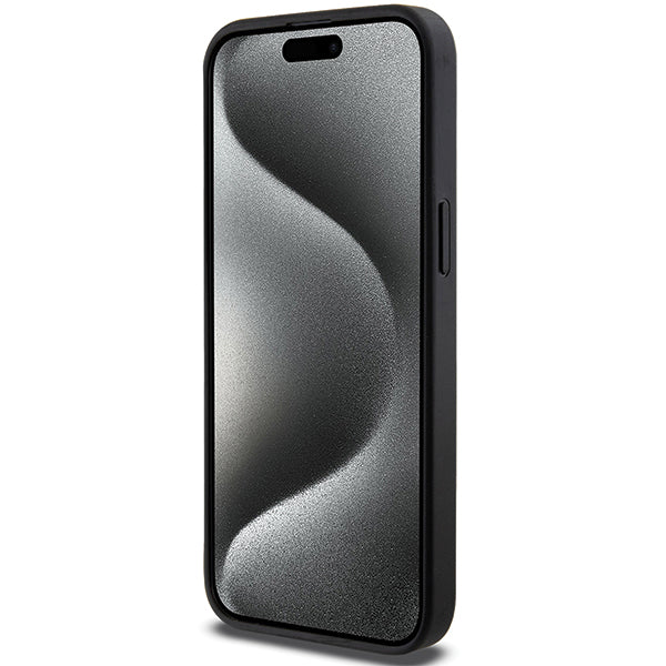 MagSafe Hülle für Apple iPhone 14 Pro Max, Karl Lagerfeld, Saffiano Gripstand Choupette, Schwarz