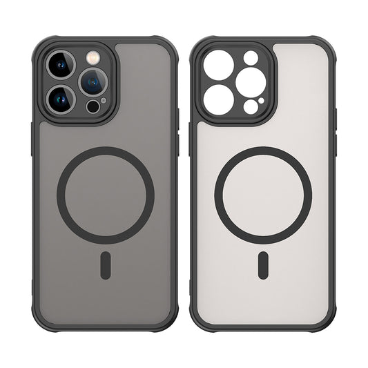 MagSafe-Hülle für Apple iPhone 14 Pro, Techsuit, HaloFrost II, Schwarz