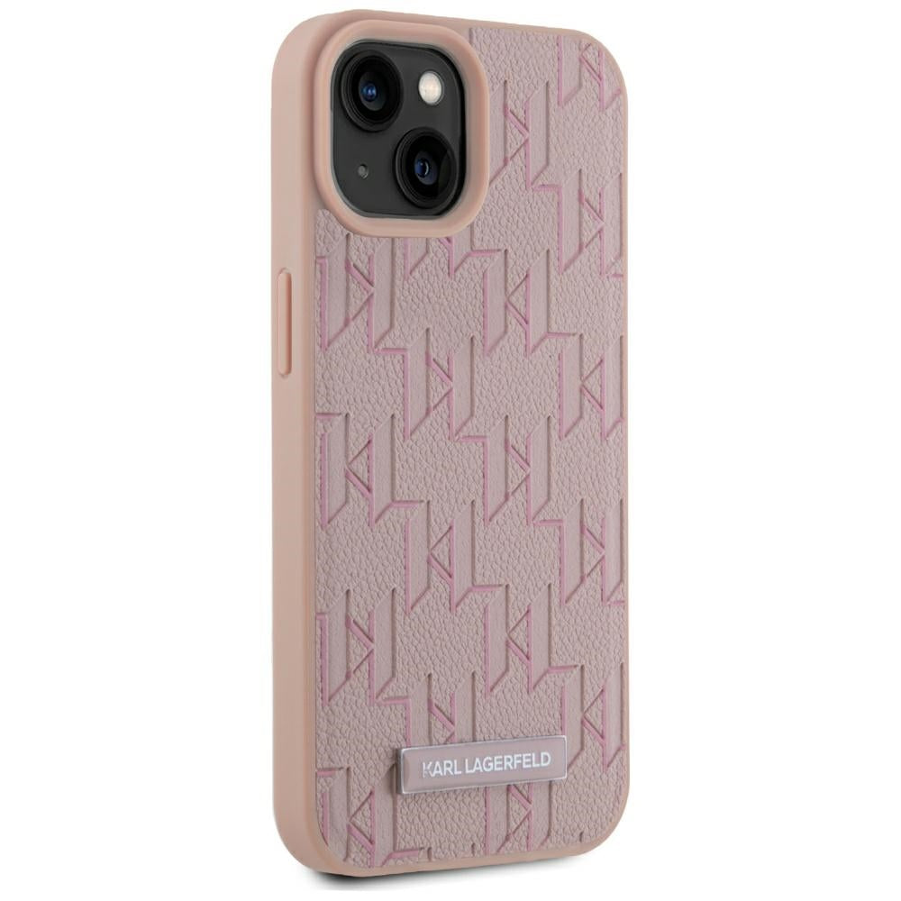 MagSafe Case for Apple iPhone 15, Karl Lagerfeld, Hot Stamp, Pink