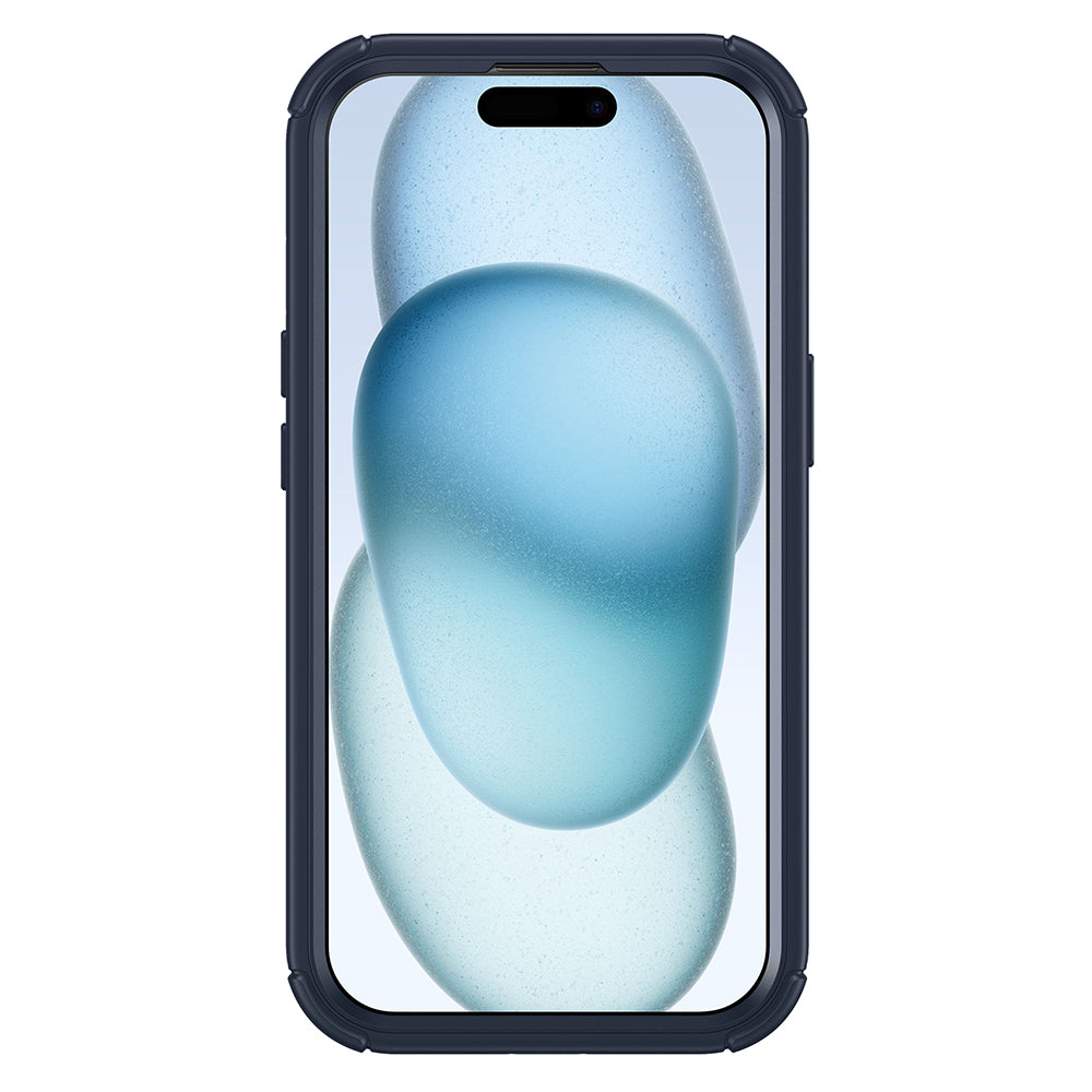 MagSafe Case for Apple iPhone 15 Plus, ESR, Armor Tough Kickstand, Navy Transparent