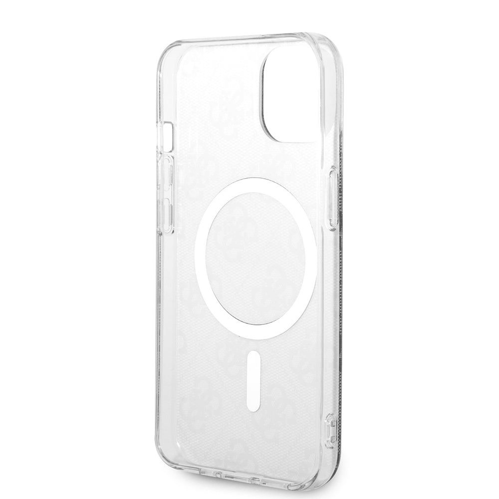 MagSafe Hülle für Apple iPhone 15 Plus, Guess, IML 4G, Schwarz