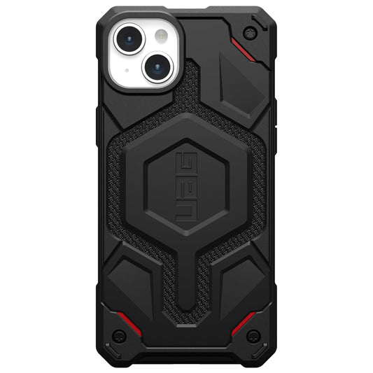 MagSafe-Hülle für Apple iPhone 15 Plus, Urban Armor Gear, Monarch Pro Kevlar, Schwarz