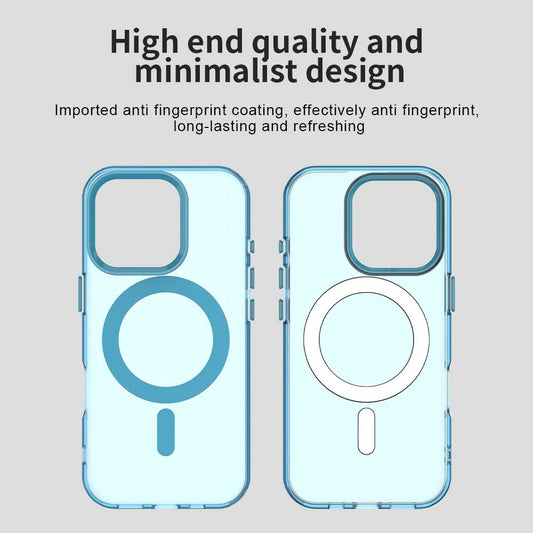 MagSafe-Hülle für Apple iPhone 15 Pro Max, Techsuit, CandyCase, Blau
