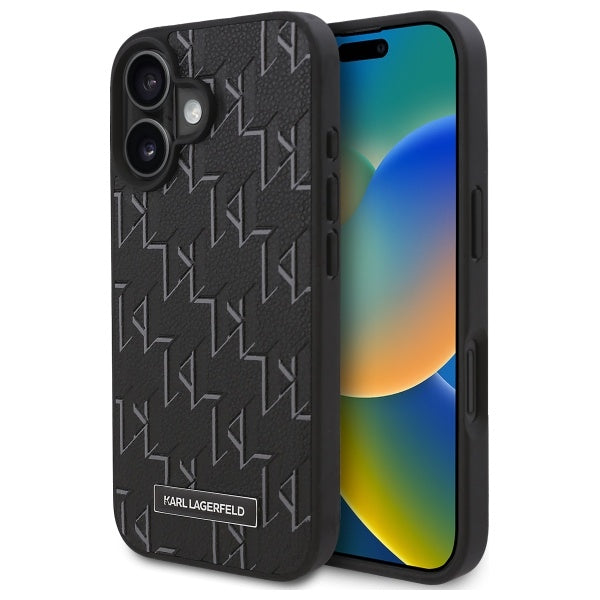 MagSafe Hülle für Apple iPhone 16 Plus, Karl Lagerfeld, Hot Stamp, Schwarz