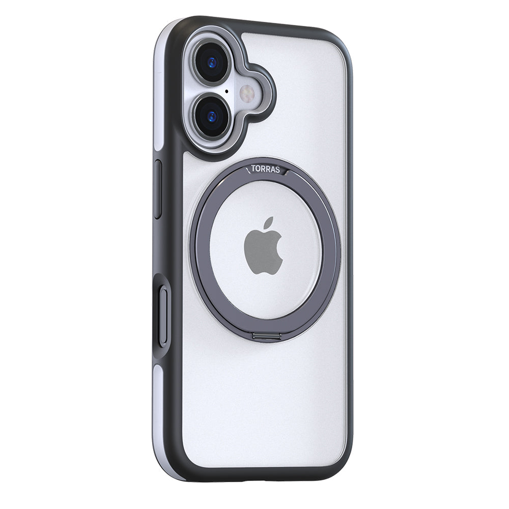 MagSafe Case for Apple iPhone 16 Plus, Torras, Ostand R Fusion, Black