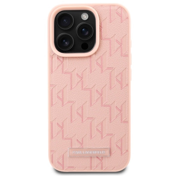 MagSafe Hülle für Apple iPhone 16 Pro, Karl Lagerfeld, Hot Stamp, Rosa