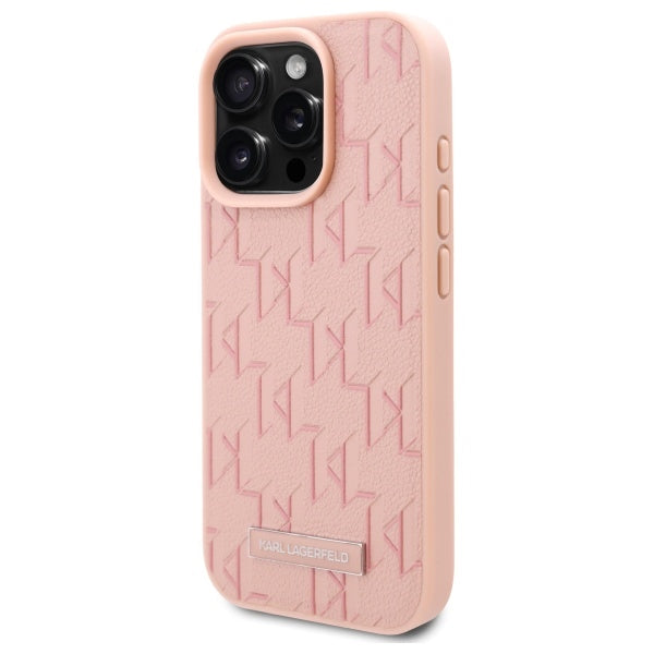 MagSafe Hülle für Apple iPhone 16 Pro, Karl Lagerfeld, Hot Stamp, Rosa