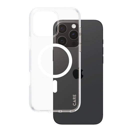 MagSafe Hülle für Apple iPhone 16 Pro Max, PanzerGlass, Care Urban Combat, Transparent Weiß