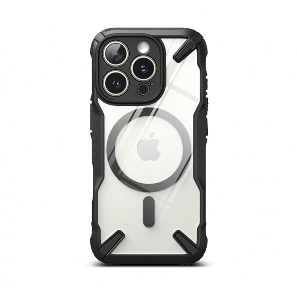 MagSafe Hülle für Apple iPhone 16 Pro Max, Ringke, Fusion X, Schwarz