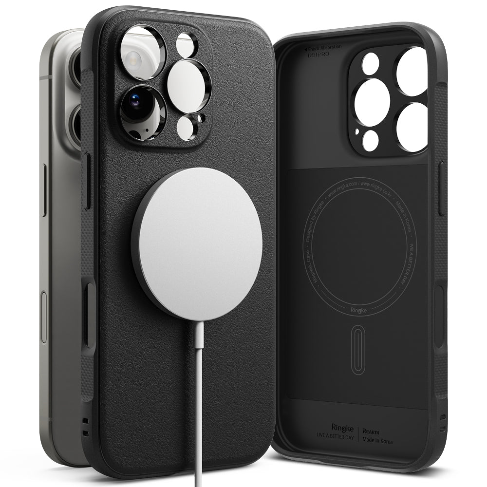 MagSafe-Hülle für Apple iPhone 16 Pro Max, Ringke, Onyx, Schwarz