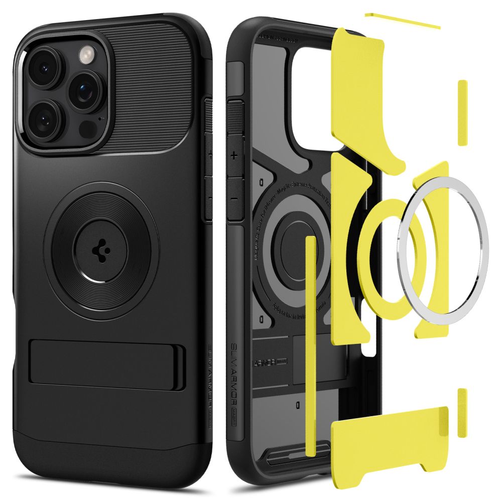MagSafe Case for Apple iPhone 16 Pro Max, Spigen, Slim Armor, Black