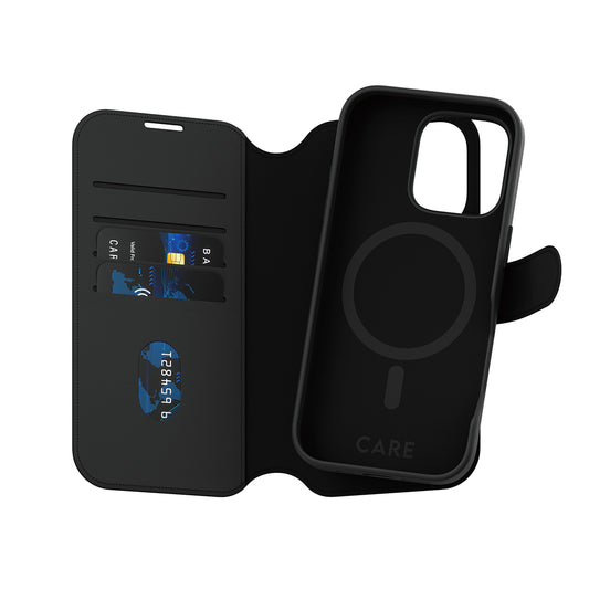 MagSafe Hülle für Apple iPhone 16 Pro, PanzerGlass, Care Feature Tango Two-in-One, Schwarz