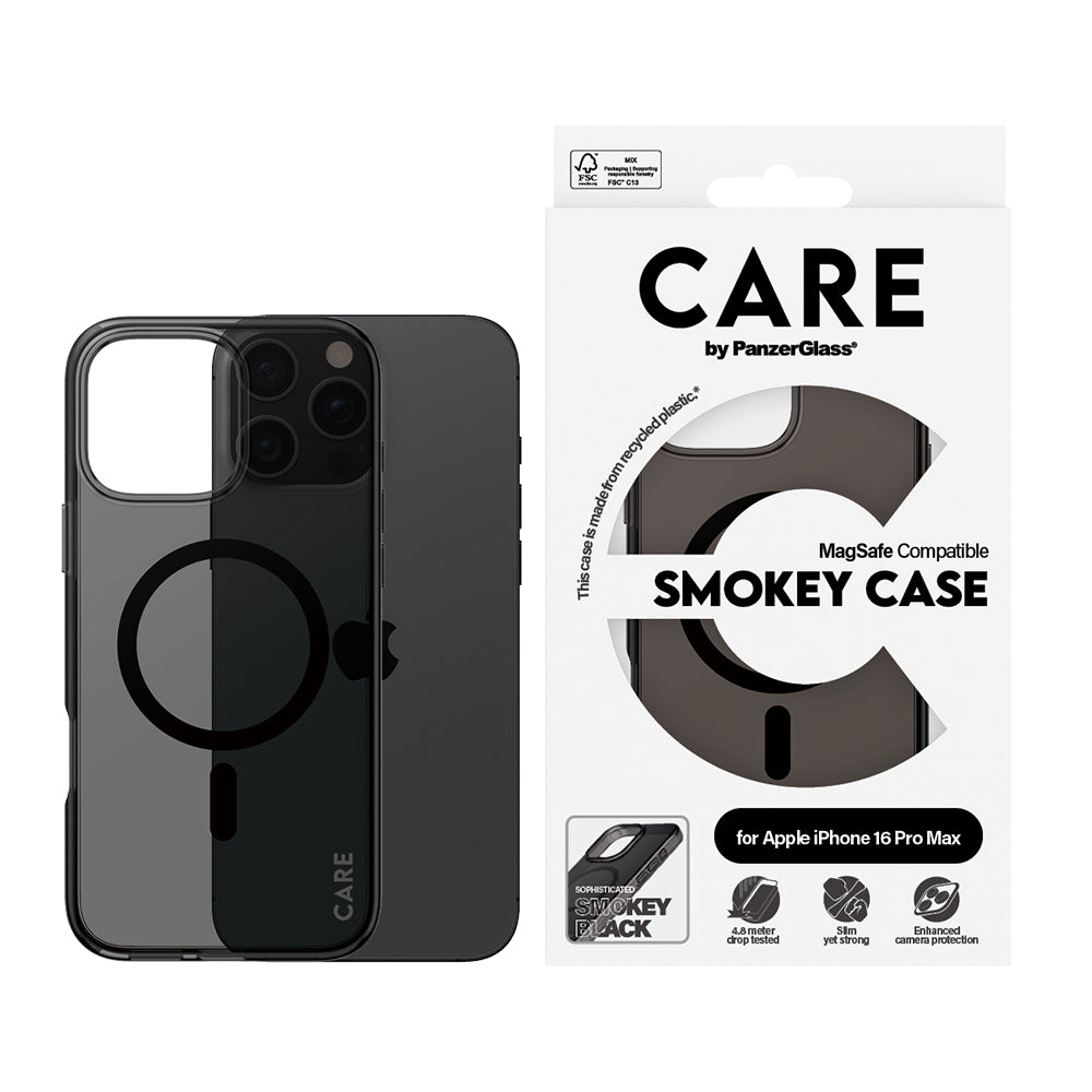 MagSafe Hülle für Apple iPhone 16 Pro, PanzerGlass, Care Urban Combat, Schwarz