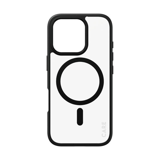 MagSafe Hülle für Apple iPhone 16 Pro, PanzerGlass, Care Urban Combat, Schwarz Transparent