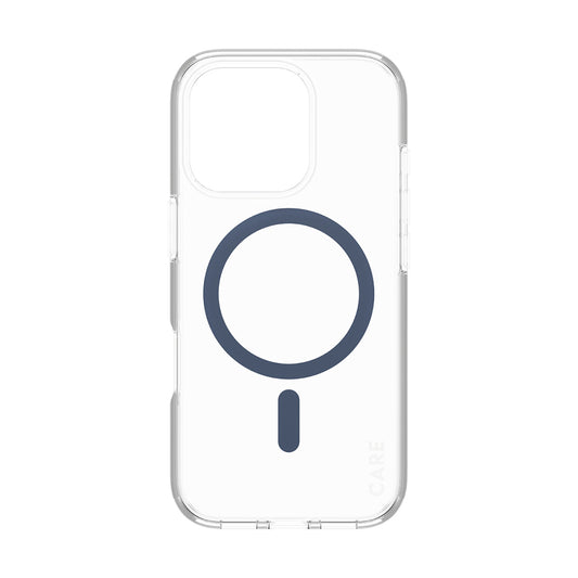MagSafe Hülle für Apple iPhone 16 Pro, PanzerGlass, Care Urban Combat, Transparent Blau