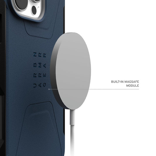 MagSafe-Hülle für Apple iPhone 16 Pro, Urban Armor Gear, Civilian, Marineblau