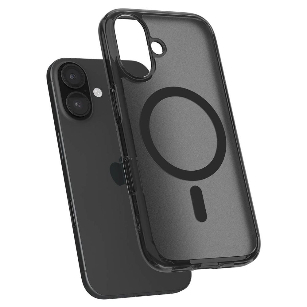 MagSafe Case for Apple iPhone 16, Spigen, Ultra Hybrid T, Satin Black ACS09074