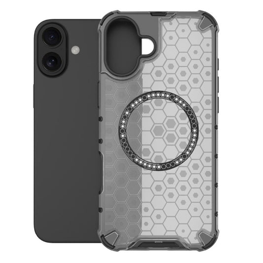 MagSafe-Hülle für Apple iPhone 16, Techsuit, HoneyComb Shield, Weiß