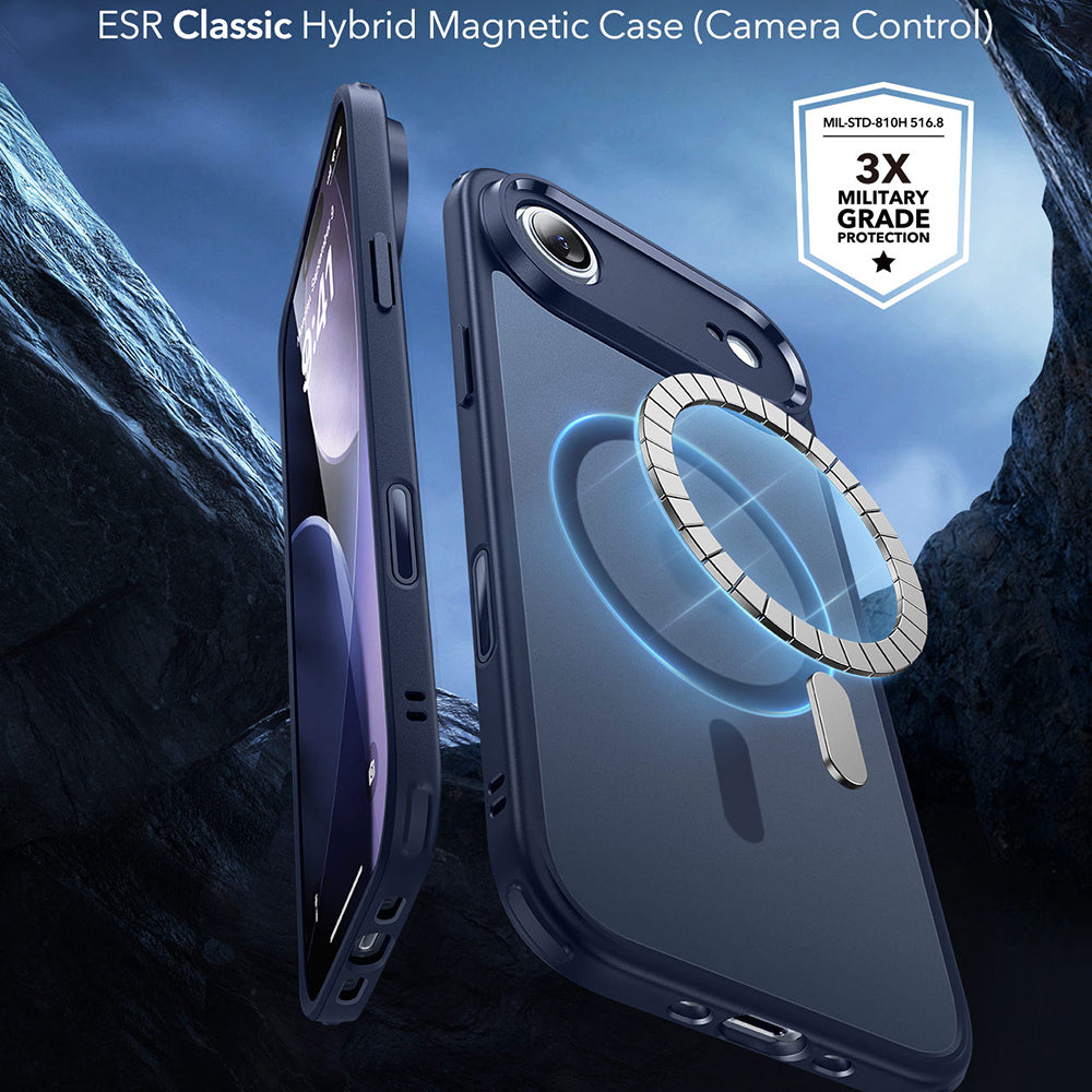 MagSafe Hülle für Apple iPhone 17 Air, ESR, Classic Hybrid, Satin Blau