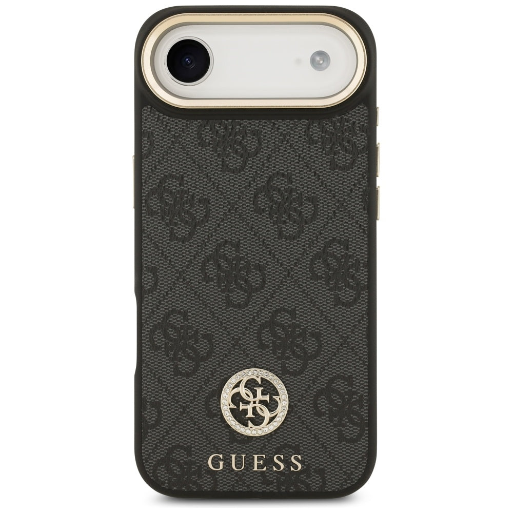 MagSafe Hülle für Apple iPhone 17 Air, Guess, 4G Strass Logo, Schwarz