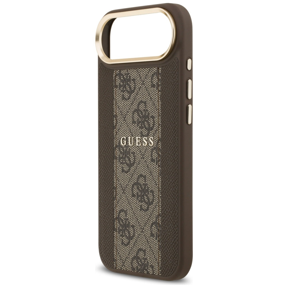 MagSafe Case for Apple iPhone 17 Air, Guess, 4G Stripe, Brown