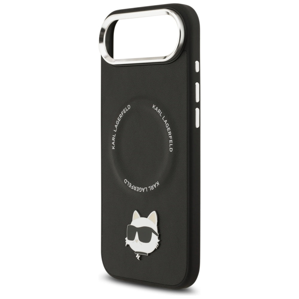 MagSafe Hülle für Apple iPhone 17 Air, Karl Lagerfeld, Choupette Pin, Schwarz