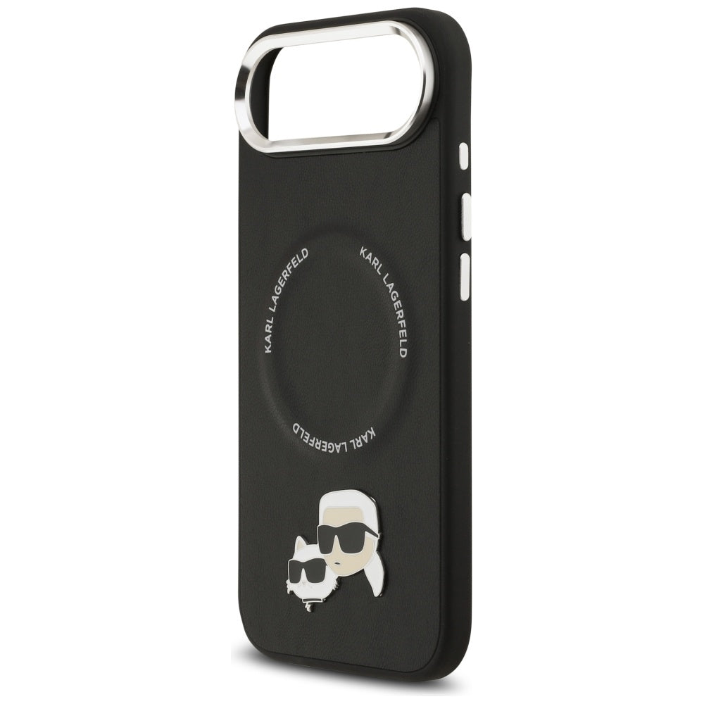 MagSafe Hülle für Apple iPhone 17 Air, Karl Lagerfeld, Karl & Choupette Pins, Schwarz